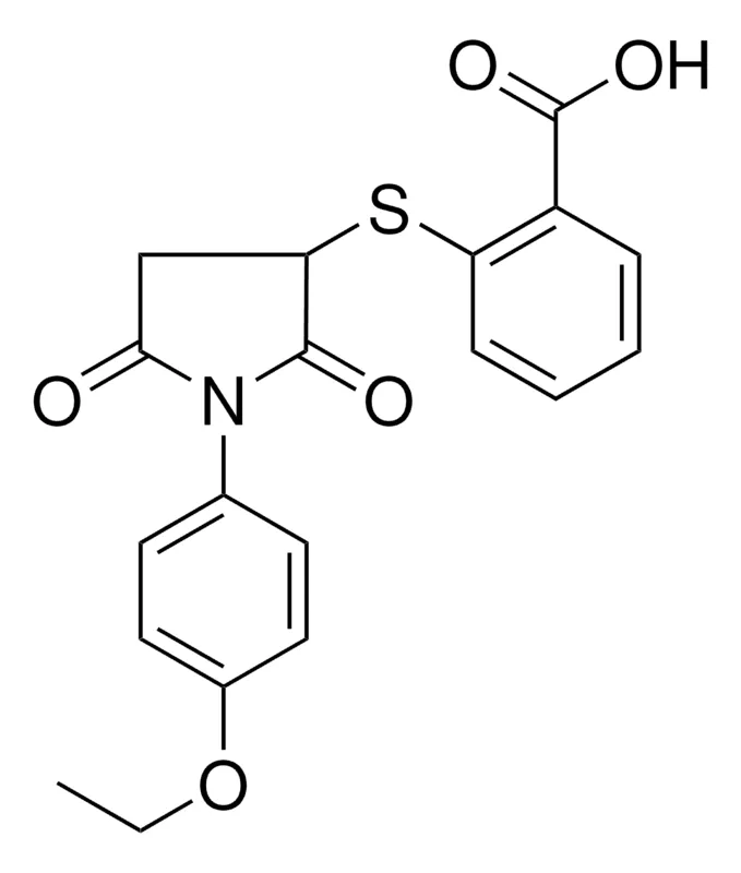 Sigma-Aldrich 2-(1-(4-ETHOXY-PHENYL)-2,5-DIOXO-PYRROLIDIN-3-YLSULFANYL)-BENZOIC ACID,AldrichCPR