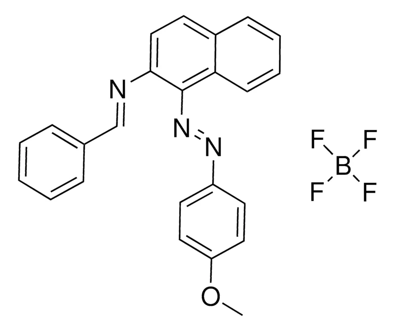 Sigma-Aldrich N-BENZYLIDENE-N-(1-(4-METHOXYPHENYLAZO)-2-NAPHTHYL)AMINE TETRAFLUOROBORATE,AldrichCPR