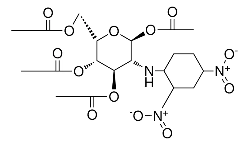 Sigma-Aldrich ACETIC ACID 3,4,6-TRI-ACO-5-(2,4-DINITRO-CYCLOHEXYLAMINO)-4H-PYRAN-2-YL-ME ESTER,AldrichCPR