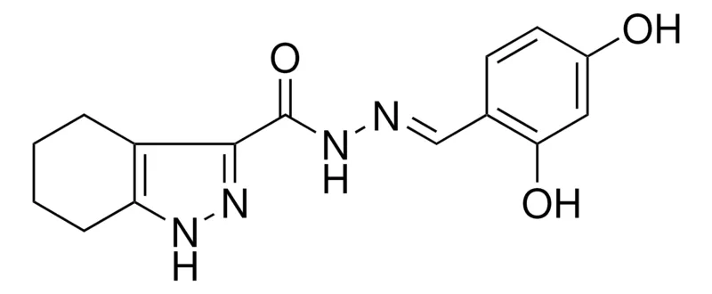 Sigma-Aldrich 4,5,6,7-4H-1H-INDAZOLE-3-CARBOXYLIC ACID (2,4-DIHYDROXY-BENZYLIDENE)-HYDRAZIDE,AldrichCPR
