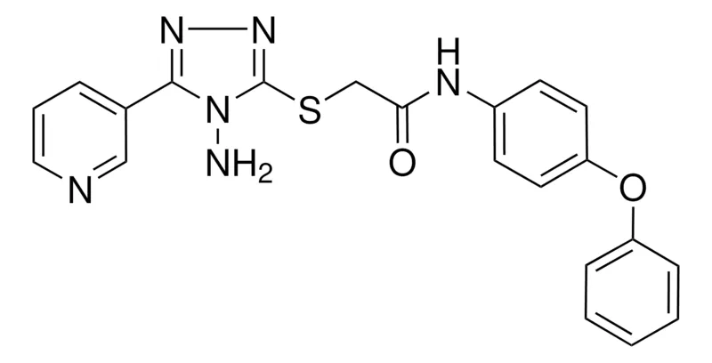 Sigma-Aldrich 2-((4-AMINO-5-(3-PYRIDINYL)-4H-1,2,4-TRIAZOL-3-YL)THIO)N-(4-PHENOXY-PH)ACETAMIDE,AldrichCPR