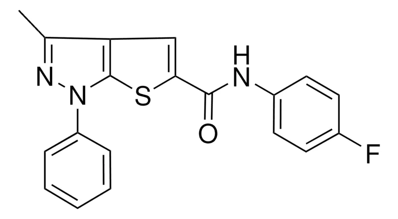 Sigma-Aldrich N-(4-FLUOROPHENYL)-3-METHYL-1-PHENYL-1H-THIENO(2,3-C)PYRAZOLE-5-CARBOXAMIDE,AldrichCPR