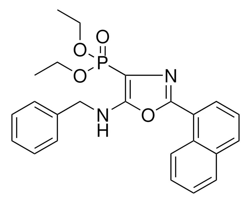 Sigma-Aldrich (5-BENZYLAMINO-2-NAPHTHALEN-1-YL-OXAZOL-4-YL)-PHOSPHONIC ACID DIETHYL ESTER,AldrichCPR