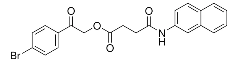 Sigma-Aldrich N-NAPHTHALEN-2-YL-SUCCINAMIC ACID 2-(4-BROMO-PHENYL)-2-OXO-ETHYL ESTER,AldrichCPR