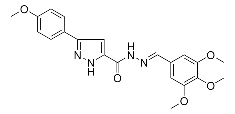 Sigma-Aldrich 5-(4-MEO-PH)-2H-PYRAZOLE-3-CARBOXYLIC ACID (3,4,5-TRI-MEO-BENZYLIDENE)-HYDRAZIDE,AldrichCPR