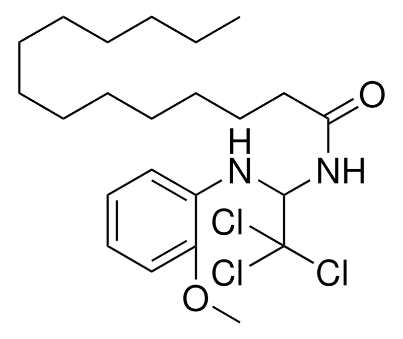 Sigma-Aldrich TETRADECANOIC ACID (2,2,2-TRICHLORO-1-(2-METHOXY-PHENYLAMINO)-ETHYL)-AMIDE,AldrichCPR