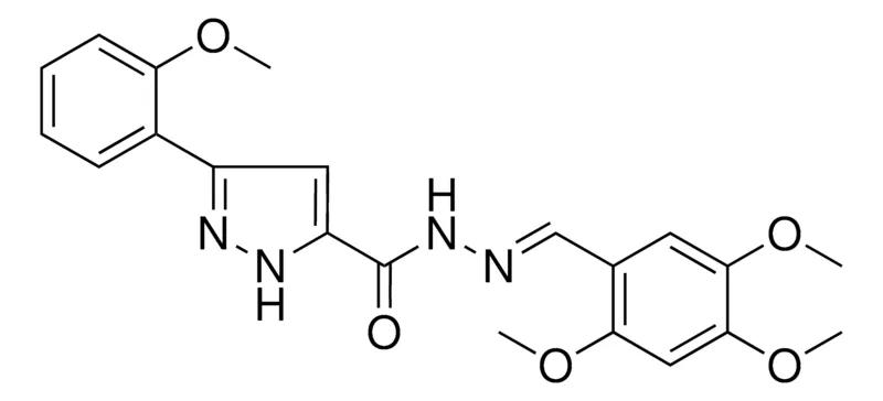 Sigma-Aldrich 5-(2-MEO-PH)-2H-PYRAZOLE-3-CARBOXYLIC ACID (2,4,5-TRI-MEO-BENZYLIDENE)-HYDRAZIDE，AldrichCPR