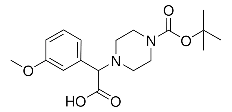 Sigma-Aldrich (4-(TERT-BUTOXYCARBONYL)-1-PIPERAZINYL)(3-METHOXYPHENYL)ACETIC ACID,AldrichCPR