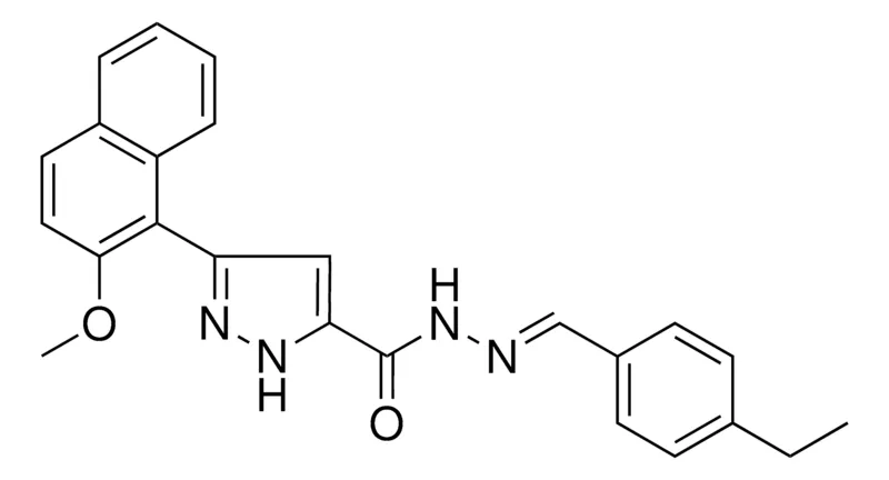 Sigma-Aldrich 5(2-MEO-NAPHTHALEN-1-YL)2H-PYRAZOLE-3CARBOXYLIC ACID (4-ET-BENZYLIDENE)HYDRAZIDE，AldrichCPR
