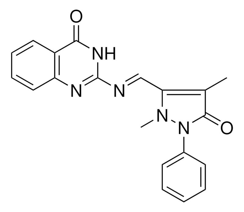 Sigma-Aldrich 2-{[(E)-(2,4-DIMETHYL-5-OXO-1-PHENYL-2,5-DIHYDRO-1H-PYRAZOL-3-YL)METHYLIDENE]AMINO}-4(3H)-QUINAZOLINONE，AldrichCPR