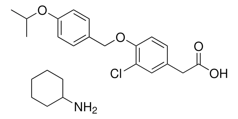 Sigma-Aldrich (3-CL-4-((4-ISOPROPOXYBENZYL)OXY)PH)ACETIC ACID, CYCLOHEXYLAMINE SALT,AldrichCPR