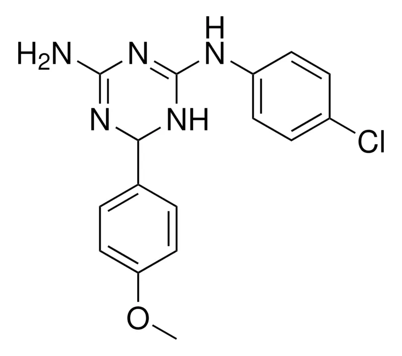 Sigma-Aldrich N(2)-(4-CHLOROPHENYL)-6-(4-METHOXYPHENYL)-1,6-DIHYDRO-1,3,5-TRIAZINE-2,4-DIAMINE,AldrichCPR