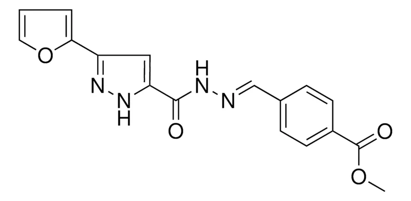 Sigma-Aldrich 4-((5-FURAN-2-YL-2H-PYRAZOLE-3-CARBONYL)-HYDRAZONOMETHYL)-BENZOIC ACID ME ESTER,AldrichCPR