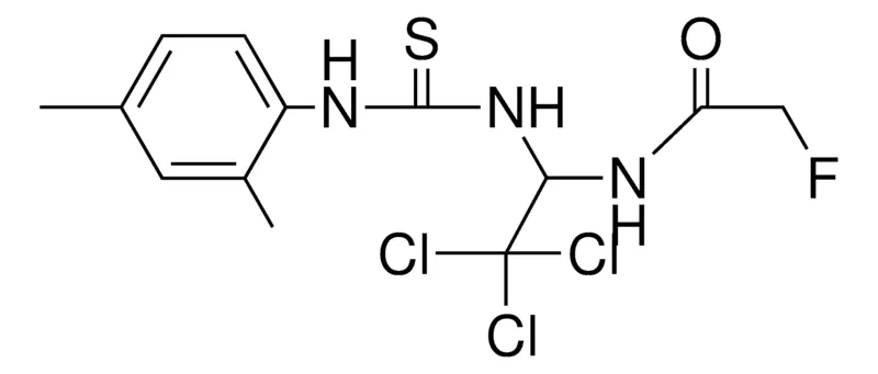 Sigma-Aldrich 2-F-N-(2,2,2-TRICHLORO-1-(3-(2,4-DIMETHYL-PHENYL)-THIOUREIDO)-ETHYL)-ACETAMIDE,AldrichCPR