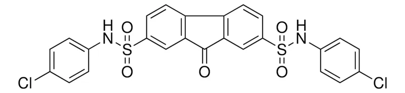 Sigma-Aldrich N(2),N(7)-BIS(4-CHLOROPHENYL)-9-OXO-9H-FLUORENE-2,7-DISULFONAMIDE,AldrichCPR