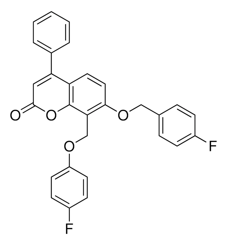Sigma-Aldrich 7-(4-FLUORO-BENZYLOXY)-8-(4-FLUORO-PHENOXYMETHYL)-4-PHENYL-CHROMEN-2-ONE,AldrichCPR