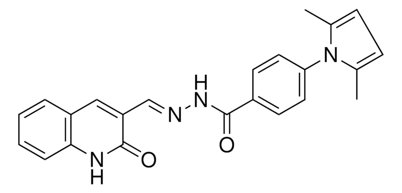 Sigma-Aldrich 4-(2,5-DIMETHYL-1H-PYRROL-1-YL)-N'-[(E)-(2-OXO-1,2-DIHYDRO-3-QUINOLINYL)METHYLIDENE]BENZOHYDRAZIDE，AldrichCPR