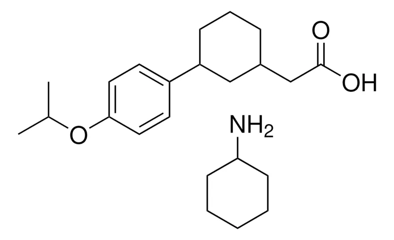 Sigma-Aldrich (3-(4-ISOPROPOXYPHENYL)CYCLOHEXYL)ACETIC ACID, CYCLOHEXYLAMINE SALT,AldrichCPR