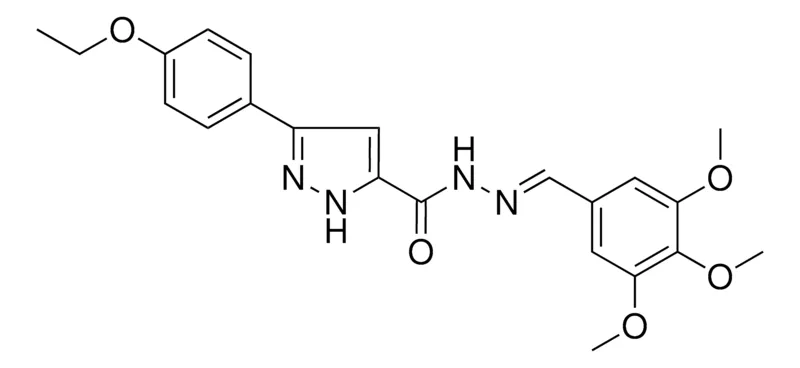 Sigma-Aldrich 5(4-ETO-PH)2H-PYRAZOLE-3-CARBOXYLIC ACID (3,4,5-TRIMETHOXY-BENZYLIDENE)HYDRAZIDE,AldrichCPR