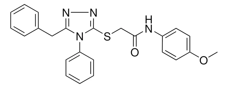 Sigma-Aldrich 2-((5-BENZYL-4-PHENYL-4H-1,2,4-TRIAZOL-3-YL)THIO)-N-(4-METHOXYPHENYL)ACETAMIDE,AldrichCPR