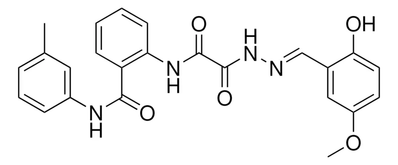 Sigma-Aldrich 2-(((2-(2-HO-5-METHOXYBENZYLIDENE)HYDRAZINO)(OXO)AC)AMINO)-N-(3-ME-PH)BENZAMIDE,AldrichCPR
