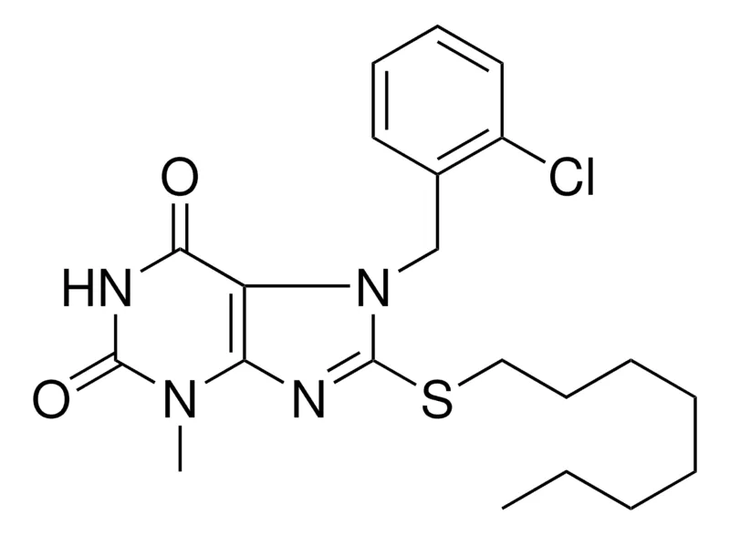Sigma-Aldrich 7-(2-CHLORO-BENZYL)-3-METHYL-8-OCTYLSULFANYL-3,7-DIHYDRO-PURINE-2,6-DIONE,AldrichCPR