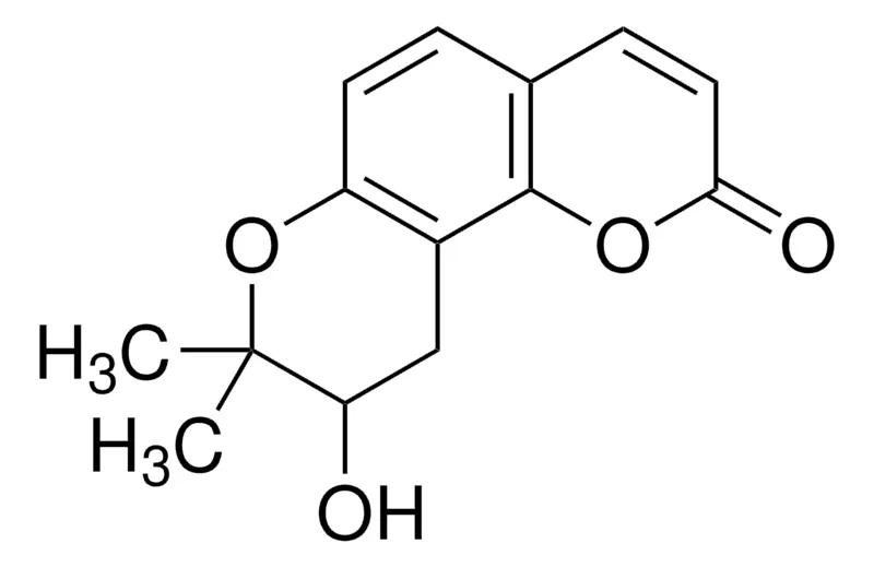 Sigma-Aldrich 9-HYDROXY-8,8-DIMETHYL-9,10-DIHYDRO-2H,8H-PYRANO(2,3-F)CHROMEN-2-ONE,AldrichCPR