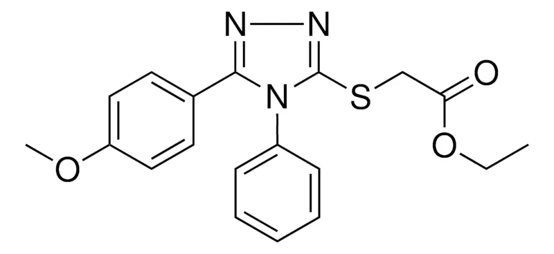 Sigma-Aldrich (5-(4-MEO-PH)-4-PHENYL-4H-(1,2,4)TRIAZOL-3-YLSULFANYL)-ACETIC ACID ETHYL ESTER,AldrichCPR