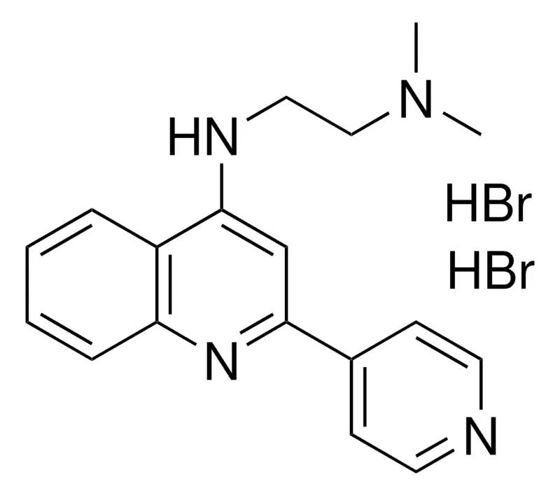 Sigma-Aldrich N,N-DI-ME-N'-(2-PYRIDIN-4-YL-QUINOLIN-4-YL)-ETHANE-1,2-DIAMINE, DI-HYDROBROMIDE,AldrichCPR