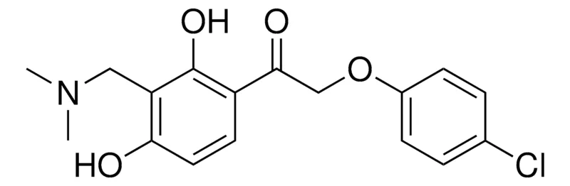 Sigma-Aldrich 2-(4-CHLORO-PHENOXY)-1-(3-DIMETHYLAMINOMETHYL-2,4-DIHYDROXY-PHENYL)-ETHANONE,AldrichCPR