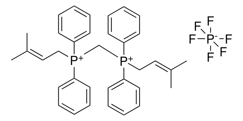 Sigma-Aldrich METHYLENEBIS((3-METHYLBUT-2-ENYL)DIPHENYLPHOSPHONIUM) HEXAFLUOROPHOSPHATE(V),AldrichCPR