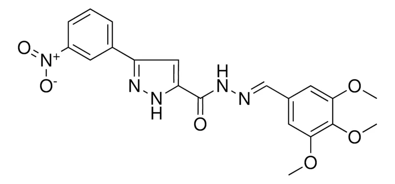 Sigma-Aldrich 3-(3-NITROPHENYL)-N'-(3,4,5-TRIMETHOXYBENZYLIDENE)-1H-PYRAZOLE-5-CARBOHYDRAZIDE,AldrichCPR