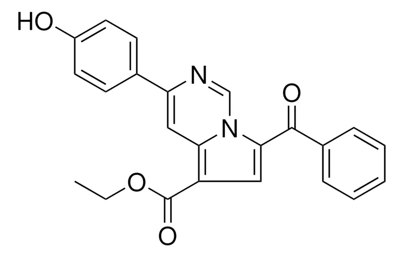 Sigma-Aldrich ETHYL 7-BENZOYL-3-(4-HYDROXYPHENYL)PYRROLO(1,2-C)PYRIMIDINE-5-CARBOXYLATE,AldrichCPR