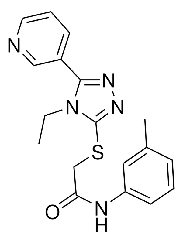 Sigma-Aldrich 2-((4-ET-5-(3-PYRIDINYL)-4H-1,2,4-TRIAZOL-3-YL)THIO)-N-(3-METHYLPHENYL)ACETAMIDE,AldrichCPR