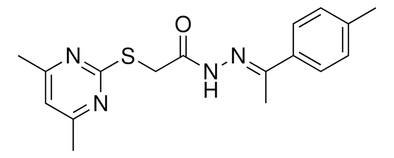 Sigma-Aldrich 2-(4,6-DI-ME-PYRIMIDIN-2-YLSULFANYL)-ACETIC ACID (1-P-TOLYL-ETHYLIDENE)HYDRAZIDE,AldrichCPR