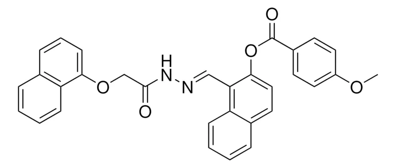 Sigma-Aldrich 1-(2-((1-NAPHTHYLOXY)ACETYL)CARBOHYDRAZONOYL)-2-NAPHTHYL 4-METHOXYBENZOATE,AldrichCPR