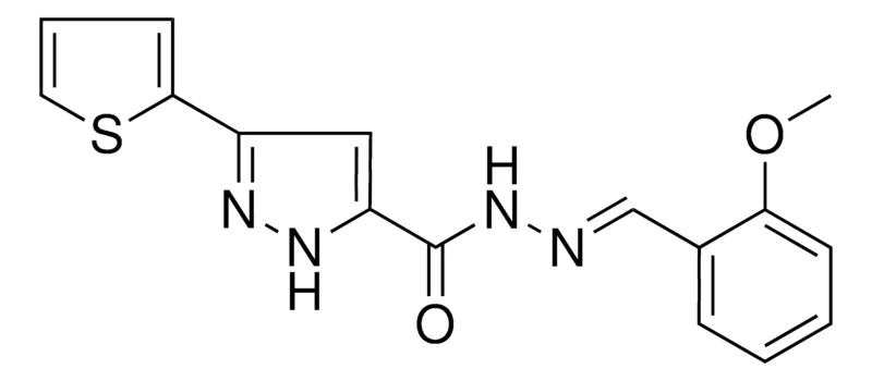 Sigma-Aldrich 5-THIOPHEN-2-YL-2H-PYRAZOLE-3-CARBOXYLIC ACID (2-METHOXY-BENZYLIDENE)-HYDRAZIDE，AldrichCPR