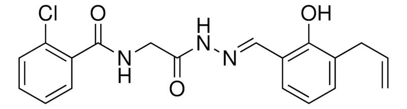 Sigma-Aldrich N-(2-(2-(3-ALLYL-2-HYDROXYBENZYLIDENE)HYDRAZINO)-2-OXOETHYL)-2-CHLOROBENZAMIDE，AldrichCPR