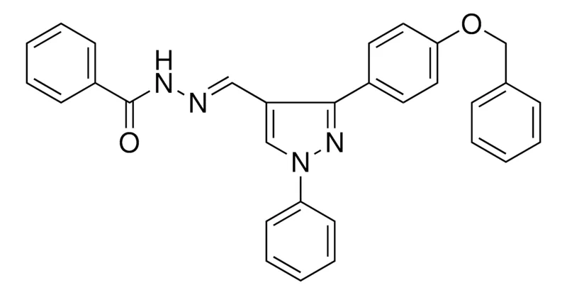 Sigma-Aldrich N'-((3-(4-(BENZYLOXY)PHENYL)-1-PHENYL-1H-PYRAZOL-4-YL)METHYLENE)BENZOHYDRAZIDE,AldrichCPR