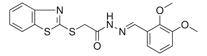 Sigma-Aldrich 2-(1,3-BENZOTHIAZOL-2-YLSULFANYL)-N'-(2,3-DIMETHOXYBENZYLIDENE)ACETOHYDRAZIDE,AldrichCPR