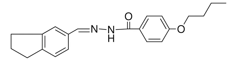 Sigma-Aldrich 4-BUTOXYBENZOIC ACID (5-INDANYLMETHYLENE)-HYDRAZIDE,AldrichCPR