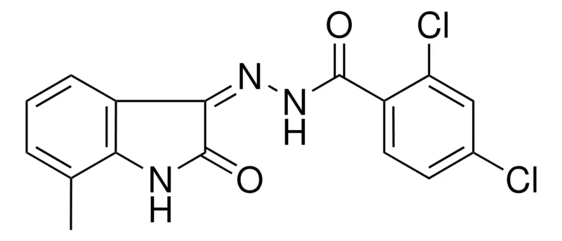 Sigma-Aldrich 2,4-DICHLORO-BENZOIC ACID (7-METHYL-2-OXO-1,2-DIHYDRO-INDOL-3-YLIDENE)-HYDRAZIDE,AldrichCPR