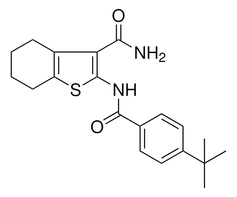 Sigma-Aldrich 2-(4-TERT-BU-BENZOYLAMINO)-4,5,6,7-4H-BENZO(B)THIOPHENE-3-CARBOXYLIC ACID AMIDE,AldrichCPR