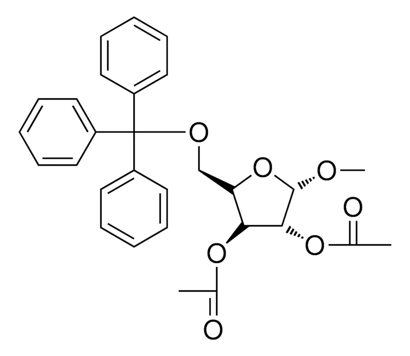 Sigma-Aldrich 2,3-DI-O-ACETYL-1-O-METHYL-5-O-TRITYL-BETA-D-XYLOFURANOSIDE,AldrichCPR