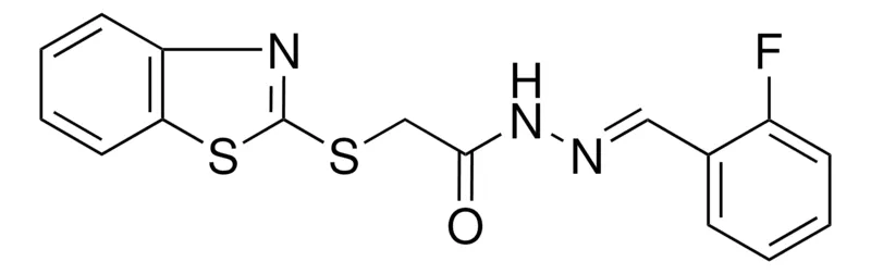 Sigma-Aldrich 2-(1,3-BENZOTHIAZOL-2-YLSULFANYL)-N'-(2-FLUOROBENZYLIDENE)ACETOHYDRAZIDE,AldrichCPR