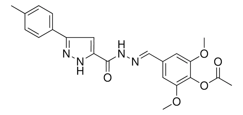 Sigma-Aldrich 2,6-DIMETHOXY-4-[(E)-({[3-(4-METHYLPHENYL)-1H-PYRAZOL-5-YL]CARBONYL}HYDRAZONO)METHYL]PHENYL ACETATE，AldrichCPR
