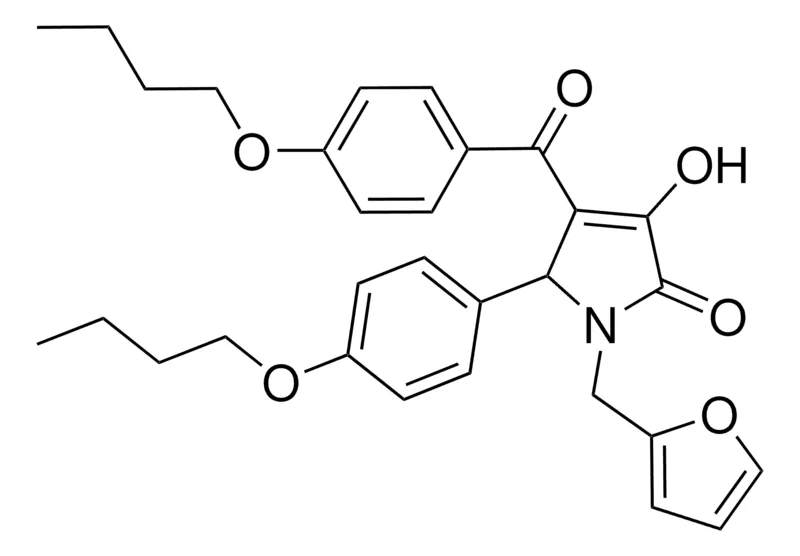 Sigma-Aldrich 4-(4-BUTOXYBENZOYL)-5-(4-BUTOXYPHENYL)-1-(2-FURYLMETHYL)-3-HYDROXY-1,5-DIHYDRO-2H-PYRROL-2-ONE,AldrichCPR
