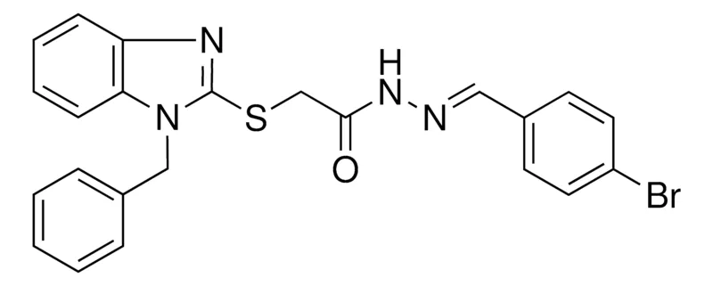Sigma-Aldrich 2(1-BENZYL-1H-BENZOIMIDAZOL-2-YLSULFANYL)ACETIC ACID (4-BR-BENZYLIDENE)HYDRAZIDE，AldrichCPR