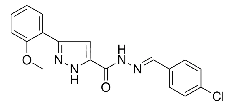 Sigma-Aldrich 5-(2-MEO-PHENYL)-2H-PYRAZOLE-3-CARBOXYLIC ACID (4-CHLORO-BENZYLIDENE)-HYDRAZIDE,AldrichCPR