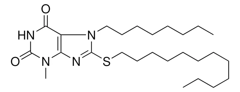 Sigma-Aldrich 8-DODECYLSULFANYL-3-METHYL-7-OCTYL-3,7-DIHYDRO-PURINE-2,6-DIONE,AldrichCPR